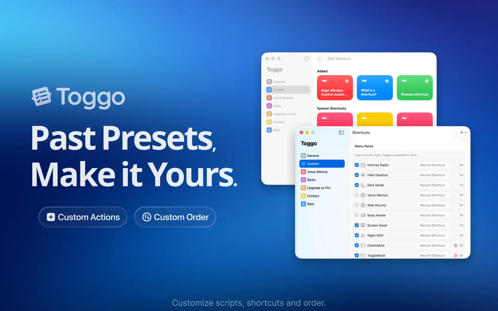 網路收音機、錄音與網頁釘選